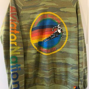 XL Aviator Nation Crew Sweatshirt - Aspen CO